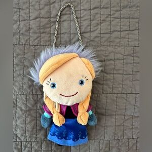 Disney Anna coin purse Frozen Elsa plush stuffie